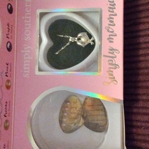 Dolphin necklace and a cute gift box with a cute little butterfly saying.